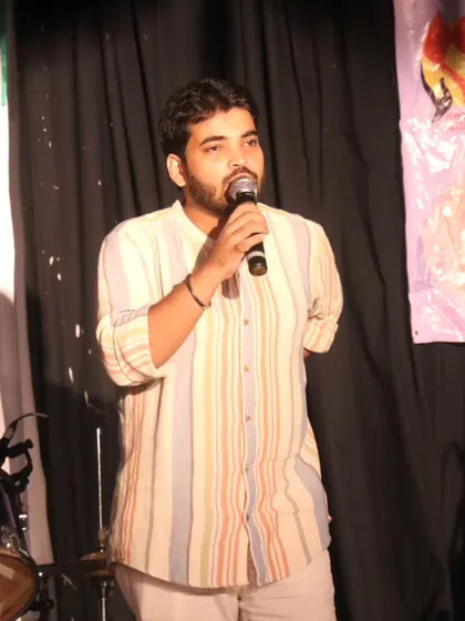 Speaking to students at the Mahadevi Birla World Academy after judging an inter-school music fest. It's important to encourage the next generation of musicians and give them a platform to showcase their talents.