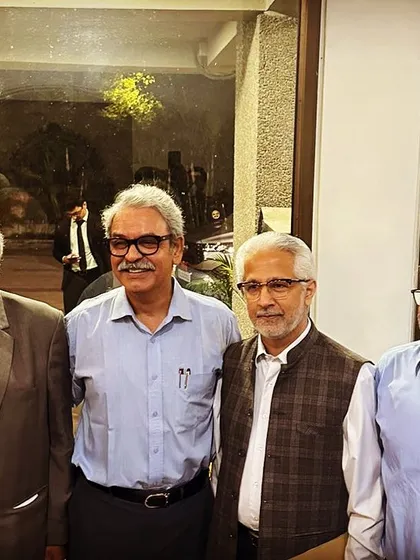 With esteemed colleagues after a panel discussion. These interactions are where ideas are exchanged and the future of law is shaped.