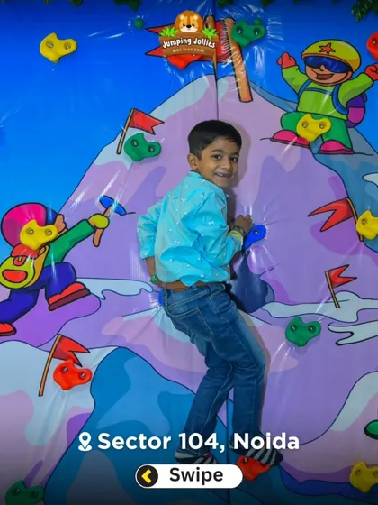 For the little adventurers, our climbing wall offers a fun challenge. It's a safe way for kids to test their skills and build confidence while having a great time.