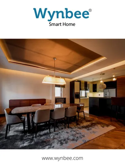 I can help you create a luxury dine-in experience every night. With Wynbee Smart Lights, you can adjust the brightness and warmth of your dining room lighting to set the ambiance like never before.