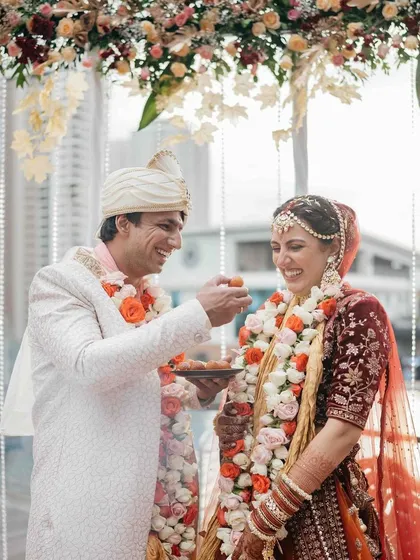 A sweet moment from a wedding ceremony. The connection between a couple is what I aim to capture in their first dance choreography.