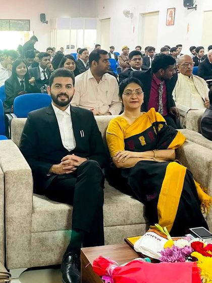 Seated in the audience at the 3rd Inter Moot Court Competition by MUIT, Noida. Observing and mentoring students is a responsibility I take very seriously.