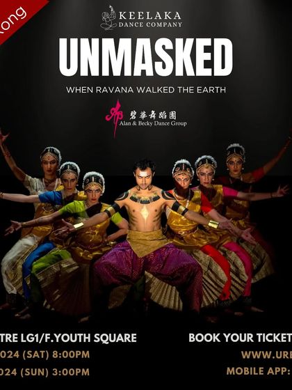 The official poster for our international shows in Hong Kong. Taking "UNMASKED" to a global audience was an incredible experience for our entire company.