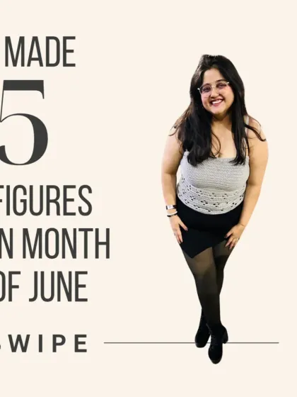 This is the cover image for my '5 Figures in June' post, where I'm wearing my grey crochet tube top. It's a versatile piece that I love to style in different ways.