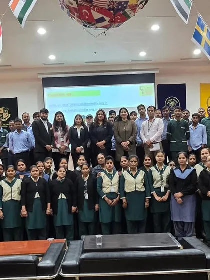 A group photograph with the wonderful students and staff after a POCSO workshop at Mount Olympus School. These sessions are about creating a community of awareness, and seeing so many engaged young minds gives me hope for a safer future.