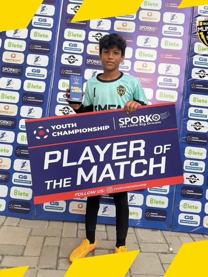 Another shot of our star goalkeeper, Nirvaan Jhaveri, who was named Player of the Match in two consecutive games.