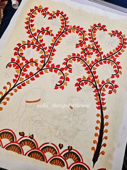 Nidhi - Custom & Fine Art Paintings Behind the Brush: The Creative Process photo 5