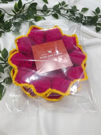 Ready for delivery. Here is a lotus coaster packaged with my branding card, ready to be sent to its new home.