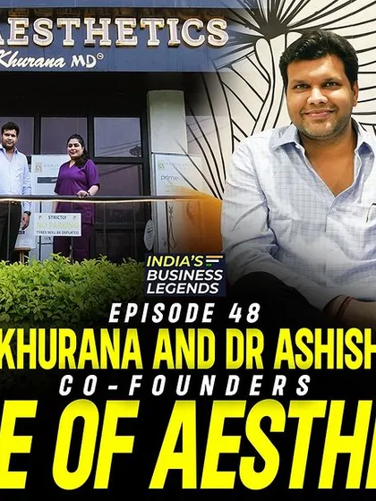 I was thrilled to sit down with India's Business Legends to share my entrepreneurial journey and the story behind House of Aesthetics. We discussed everything from innovative treatments to building a thriving business.