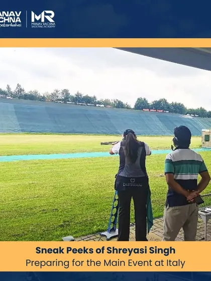 Our alumna and trap shooter Shreyasi Singh trains in Lonato, Italy, ahead of the Paris Olympics. We provide our elite athletes with the best international preparation.