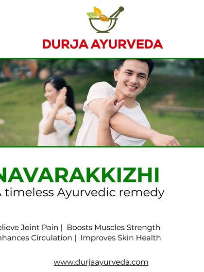 Experience the timeless remedy of Navarakkizhi. This treatment not only relieves joint pain and boosts muscle strength but also enhances circulation and improves skin health for overall rejuvenation.