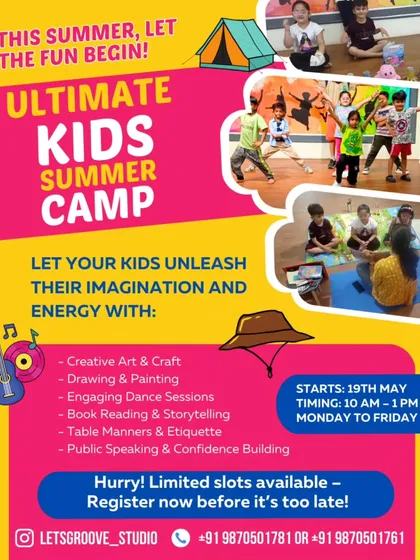 Our Ultimate Kids Summer Camp is where the fun begins. It's more than just dance, we pack the days with creative art, crafts, storytelling, and confidence building activities to let your kids' imagination run wild.