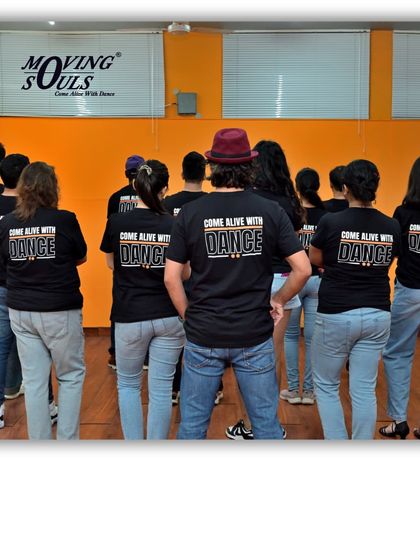 "Come Alive With Dance." Our students proudly wearing our studio t-shirts, united as a team.