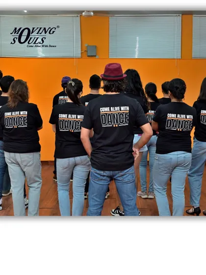 "Come Alive With Dance." Our students proudly wearing our studio t-shirts, united as a team.