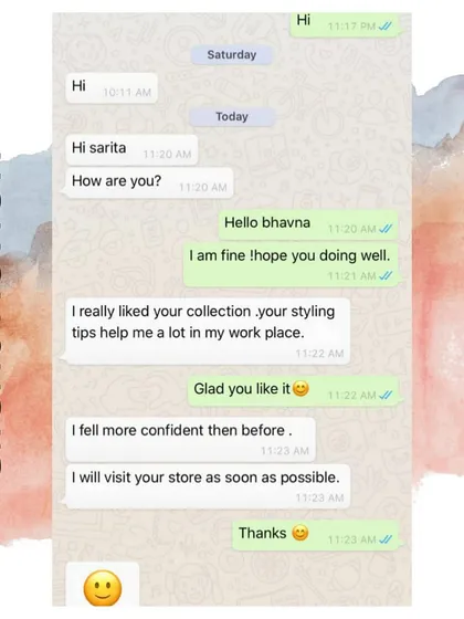 A review from a client who found new confidence at her workplace after our styling sessions. It's rewarding to know my tips on building a professional wardrobe have a direct, positive impact.