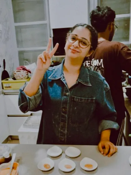 A candid shot of me in the kitchen. There have been weeks with no orders and weeks with no days off, but I've loved every second of it. I feel so lucky to have found something I'm this passionate about.