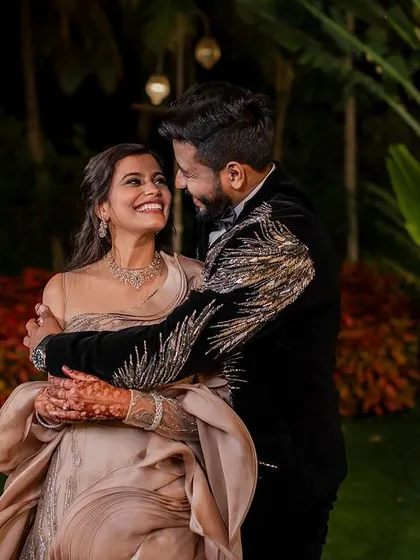 Making an entrance that lights up the night. Sumana and Anvay's reception was nothing short of a movie scene, and we were there to capture every spark of their grand celebration.