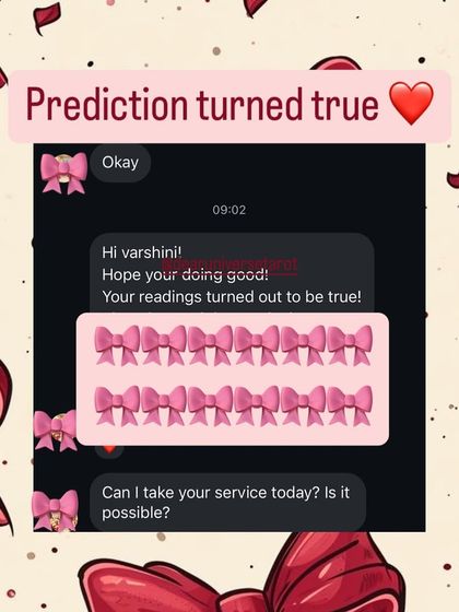 A simple but powerful message from a client whose reading turned out to be true. This kind of validation is what encourages me to continue providing honest and direct spiritual guidance.