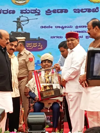 A moment of immense pride as our shooter receives the prestigious Ekalavya Award from the Chief Minister of Karnataka. This is a testament to the high level of excellence we strive for at our academy.