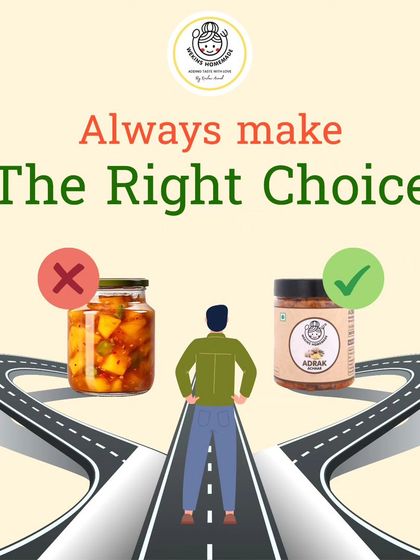 Always make the right choice. Choose the authentic, homemade taste of Wekins Adrak Achaar over mass-produced alternatives.