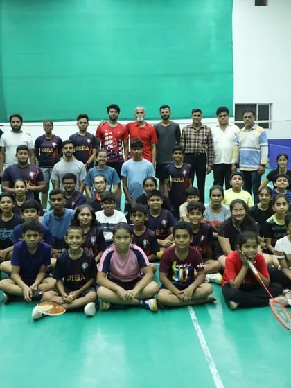 We are a community of champions. This is our entire academy team, from the youngest beginners to our senior players and coaching staff, learning from the legendary guest coach Leroy D'sa.
