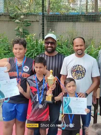 Our U-12 boys team celebrating their runners-up finish at the Kharghar 3x3 tournament. Their performance shows great promise for the future.