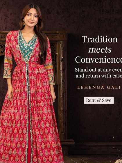 Tradition meets convenience. This longline jacket and skirt set provides a regal, layered look that's both traditional in its print and modern in its styling.