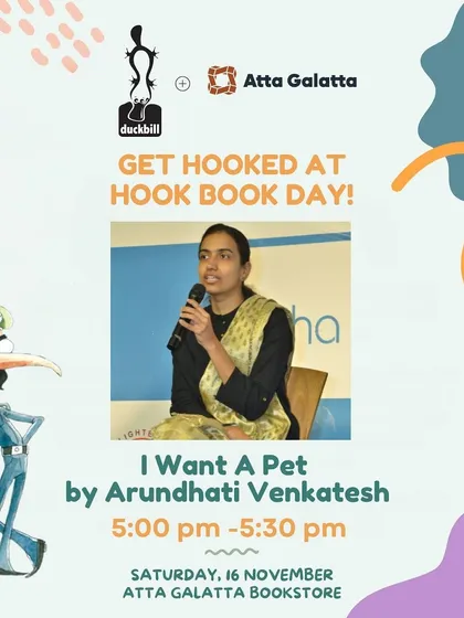 A session with author Arundhati Venkatesh for her book 'I Want A Pet'. Our events often include fun activities like treasure hunts inspired by the book.
