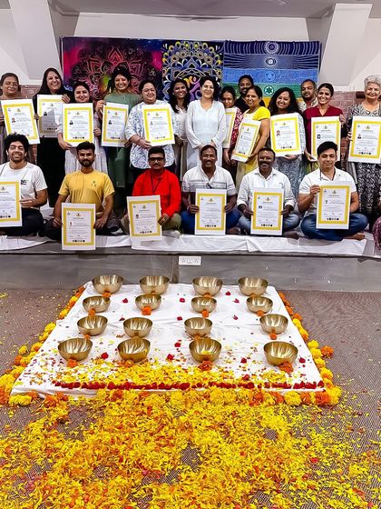 A photo with my fellow practitioners after completing our training. It was an honor to learn and grow alongside these beautiful souls on our shared healing journey.