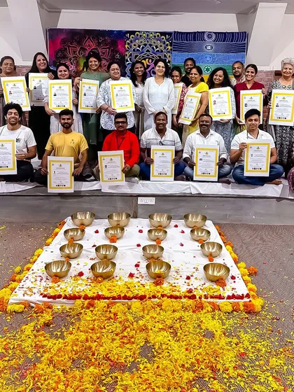 A photo with my fellow practitioners after completing our training. It was an honor to learn and grow alongside these beautiful souls on our shared healing journey.