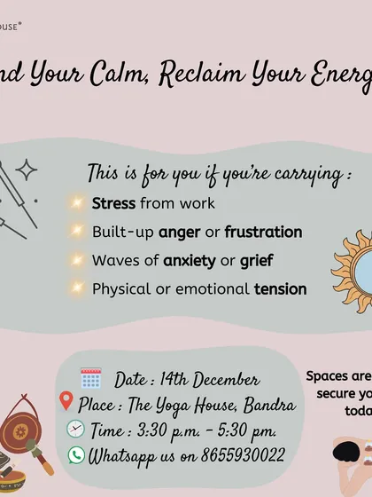 This is for you if you are carrying stress, anger, anxiety, or physical tension. I invite you to a healing workshop that combines sound healing with acupuncture, acupressure, moxibustion, and cupping to restore balance and ease tension.
