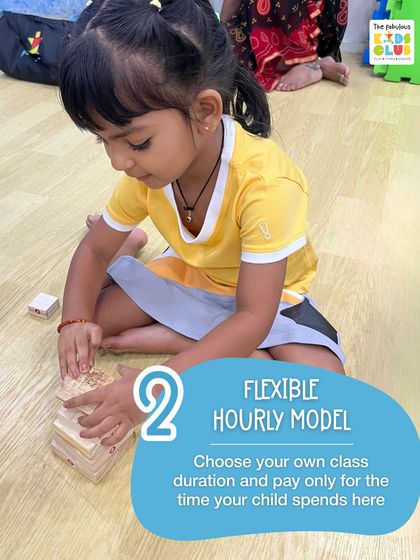 Our flexible hourly model is a key benefit for parents. You can choose your own class duration and pay only for the time your child spends with us.