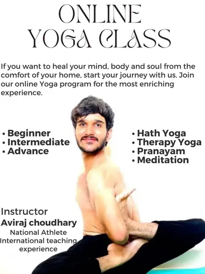 Ready to start your journey from the comfort of your home? My online yoga program is designed for all levels, from beginner to advanced, focusing on Hatha, Therapy Yoga, Pranayama, and Meditation.