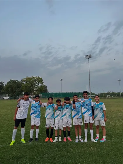 Happy faces at training. A group of our players from different age groups, united by their love for the game.