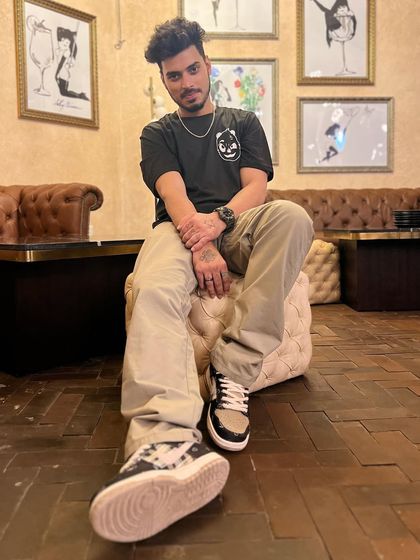 Channeling some retro vibes with my outfit at Playboy Gurgaon. I believe the DJ's look is part of the overall experience and I always dress to match the night's theme.