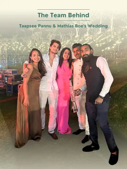 The team behind the bar at Taapsee Pannu & Mathias Boe's wedding. It was an honor to be part of such a special and beautiful celebration.