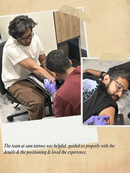 A comfortable and collaborative session, where we guide clients on details and placement to ensure the perfect outcome.