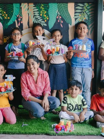Look at this amazing crew from one of our art camps! I love seeing them proudly show off the incredible sculptures they made. This is what it's all about: exploring new materials, learning together, and ending the day with something wonderful they created themselves.