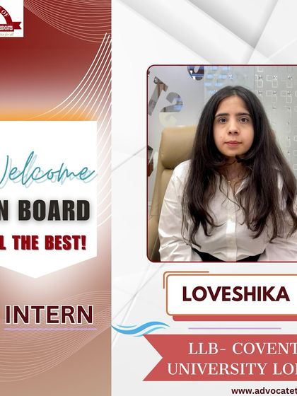 A warm welcome to Loveshika from Coventry University London. Her international perspective is a valuable addition to our team, and we look forward to a productive internship experience.