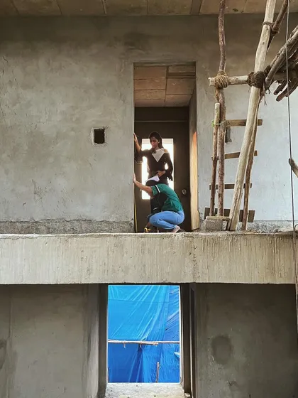 A duplicate image of our team at work on the construction site, ensuring every detail aligns with the architectural plans.