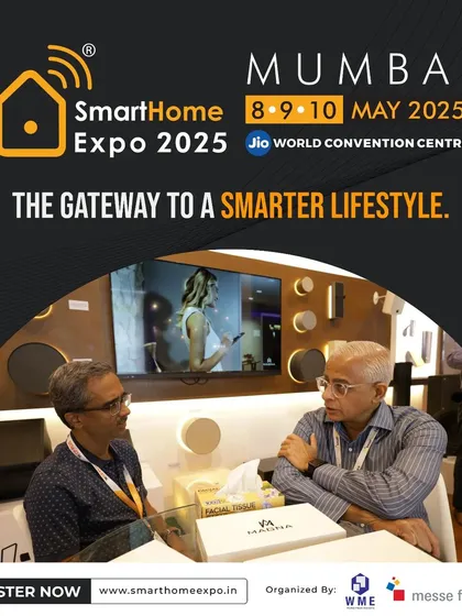 The gateway to a smarter lifestyle. This promotional image positions the expo as the premier entry point into the world of connected living.