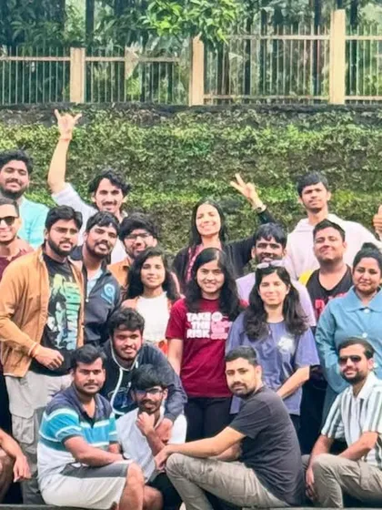 That feeling of reaching the destination with your new trek buddies. This is what it is all about, making friends and sharing accomplishments.