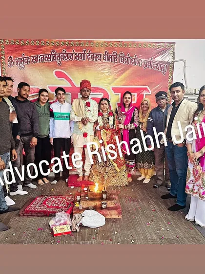 Beyond court registrations, I also facilitate traditional ceremonies like this Arya Samaj wedding. I ensure all rituals are followed by proper legal documentation, providing a complete service for couples and their families.