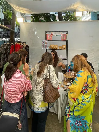 A busy moment at one of our last pop-ups of the season.