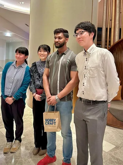 A photo with members of the Sakura and Hobby Craft India team. It was a great opportunity to share my experiences as an artist.
