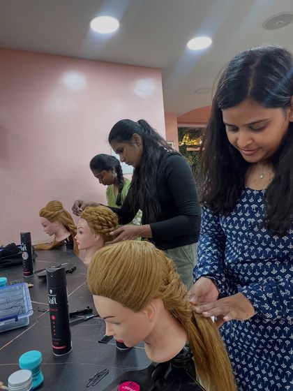 Asmitha Makeover Artistry - Professional Beauty Artist Courses Advanced Bridal Hairstyling photo 5