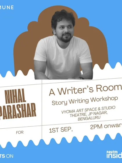 "A Writer's Room," a story writing workshop with Nihal Parashar, hosted by Kommune. Our space is perfect for focused, creative sessions.