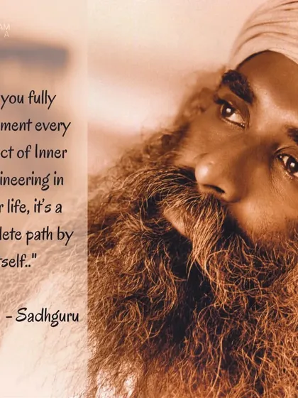For those of us initiated into Inner Engineering, we know it is a complete path by itself. This 21-day support is designed to help you fully implement every aspect of the practice in your life, ensuring the tools of transformation that Sadhguru offered you become a living reality.