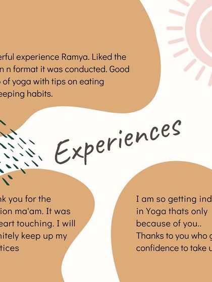 Here are a few experiences shared by past participants. They often mention the good combination of yoga with practical tips on eating and sleeping habits, and how the sessions give them the confidence to continue their practice.