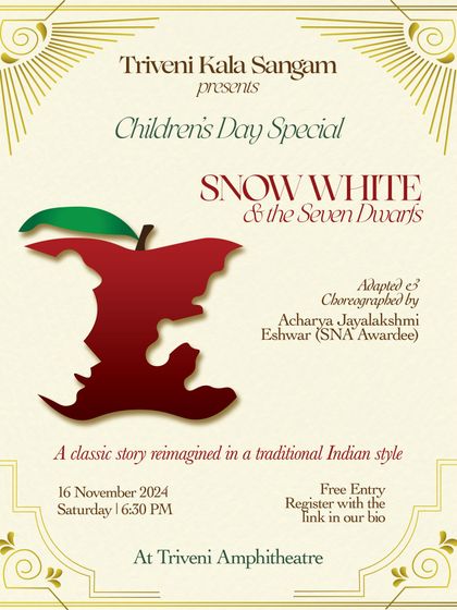 For Children's Day, I adapted and choreographed the classic tale of 'Snow White and the Seven Dwarfs' in a traditional Indian style. This production, 'Himshweta', was a joy to create with and for children.